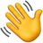 Waving hand emoji